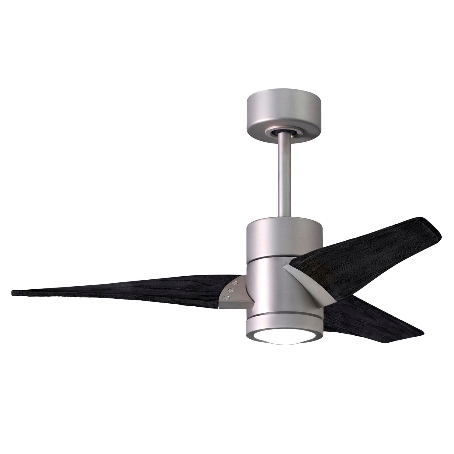 42in Ceiling Fan In Brushed Nickel And Matte Black Blades by Matthews Fan Company