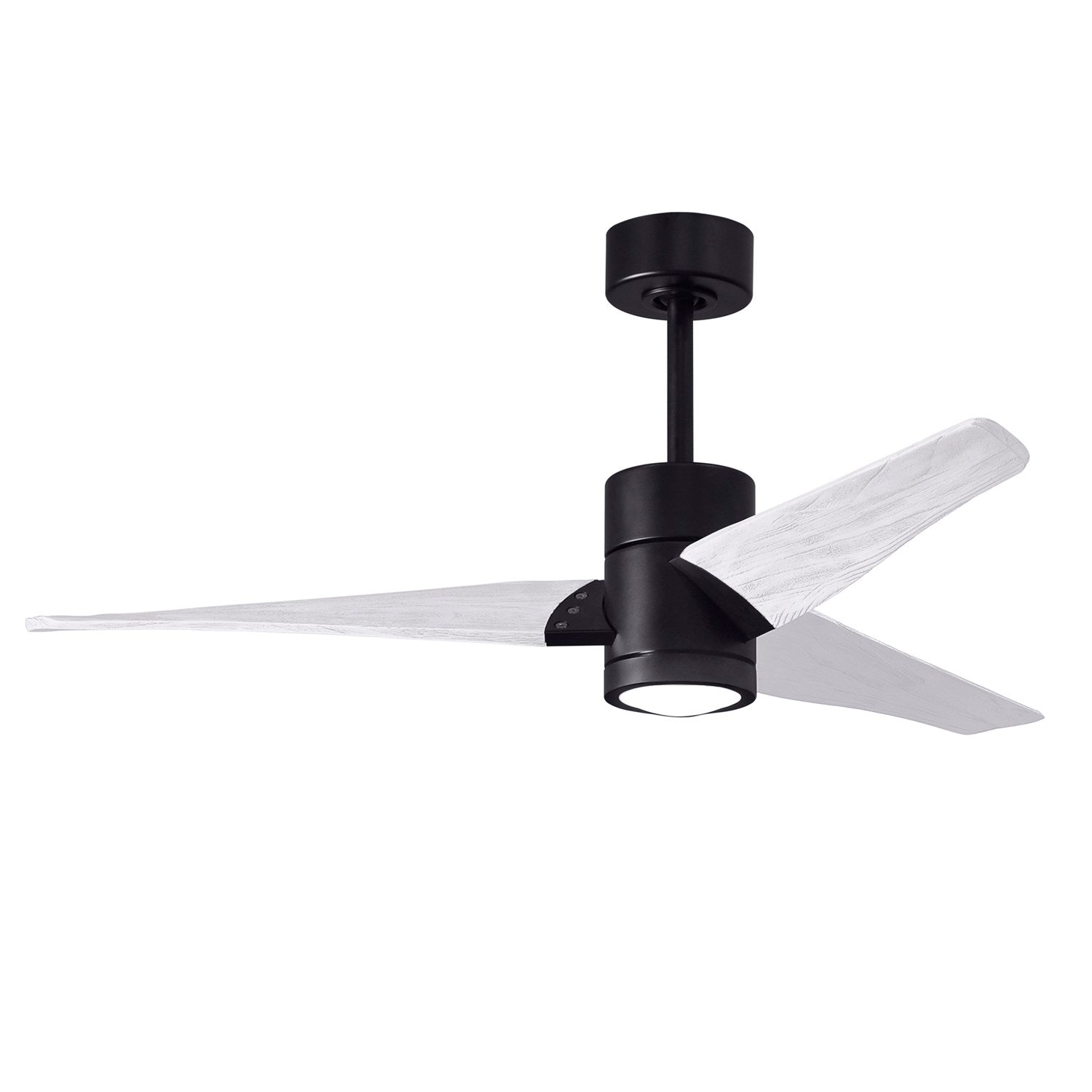 52in Ceiling Fan In Matte Black And Matte White Blades by Matthews Fan Company