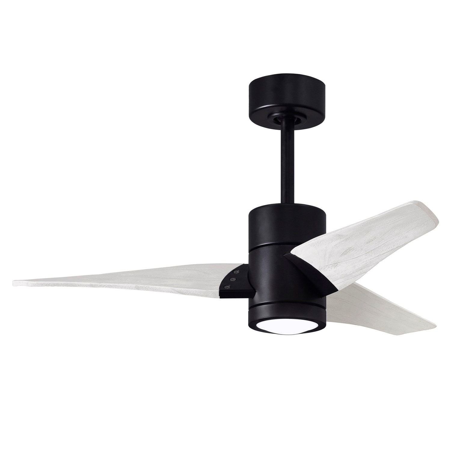42in Ceiling Fan In Matte Black And Matte White Blades by Matthews Fan Company