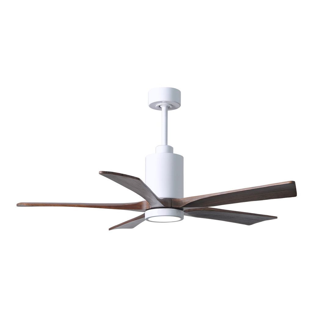 Three Bladed Paddle Fan Intextured Bronze.  Led Light Kit. by Matthews Fan Company