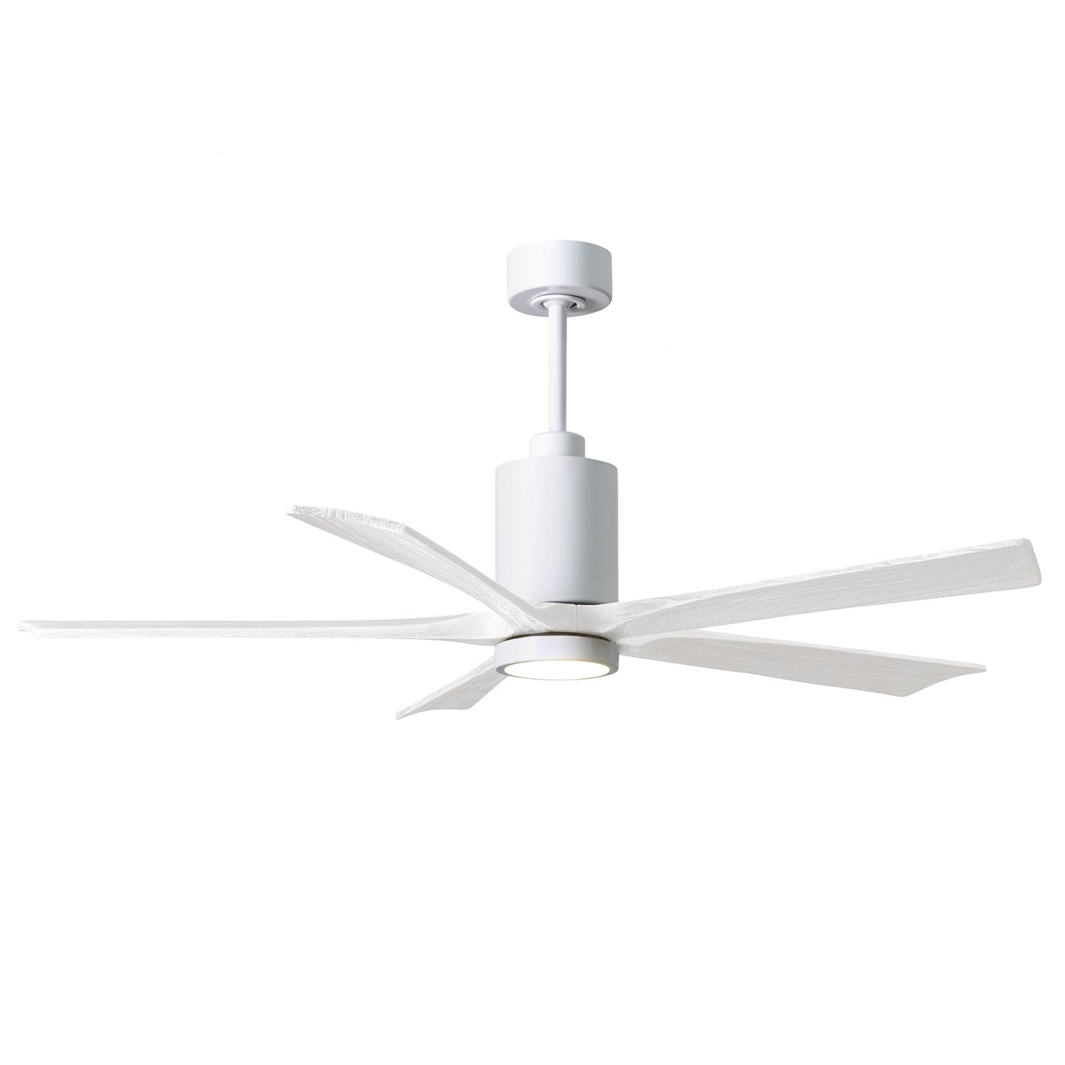 60in Ceiling Fan In White And Matte White Blades by Matthews Fan Company