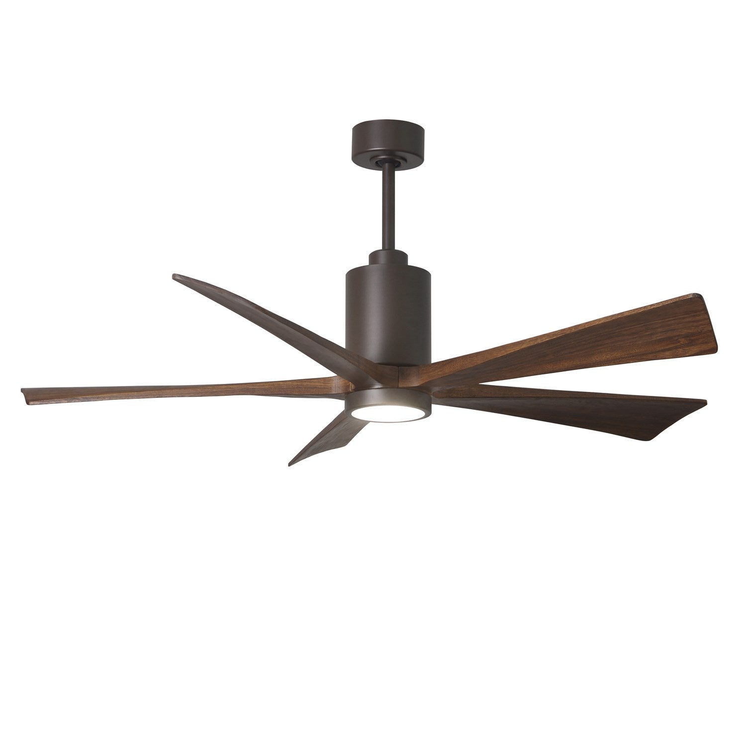 Three Bladed Paddle Fan Intextured Bronze.  Led Light Kit. by Matthews Fan Company