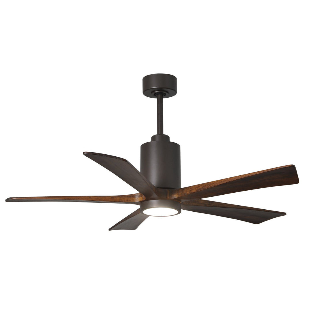 Three Bladed Paddle Fan Intextured Bronze.  Led Light Kit. by Matthews Fan Company