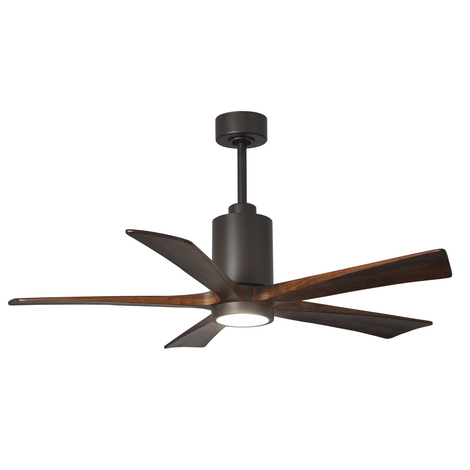 Three Bladed Paddle Fan Intextured Bronze.  Led Light Kit. by Matthews Fan Company