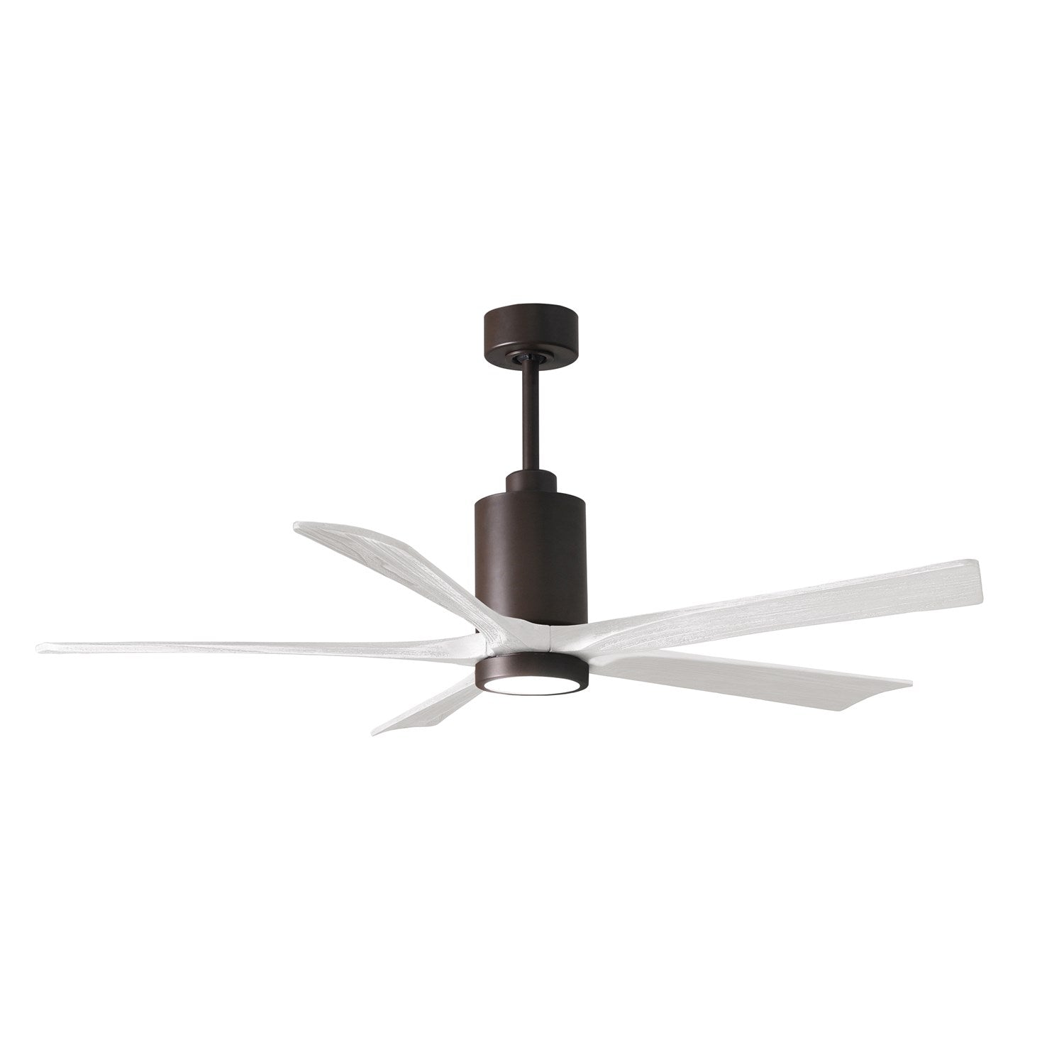60in Ceiling Fan In Textured Bronze And Matte White Blades by Matthews Fan Company