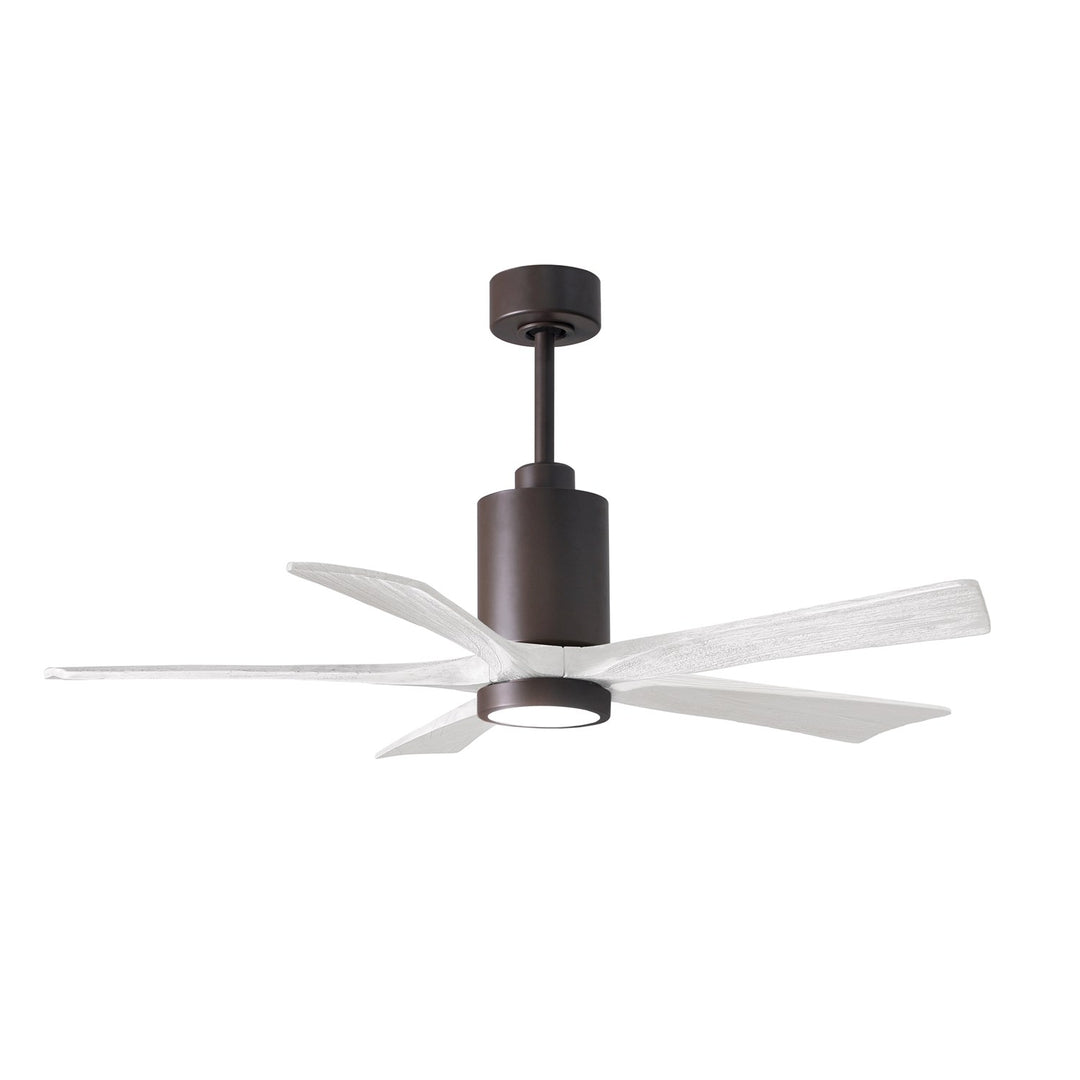 52in Ceiling Fan In Textured Bronze And Matte White Blades by Matthews Fan Company