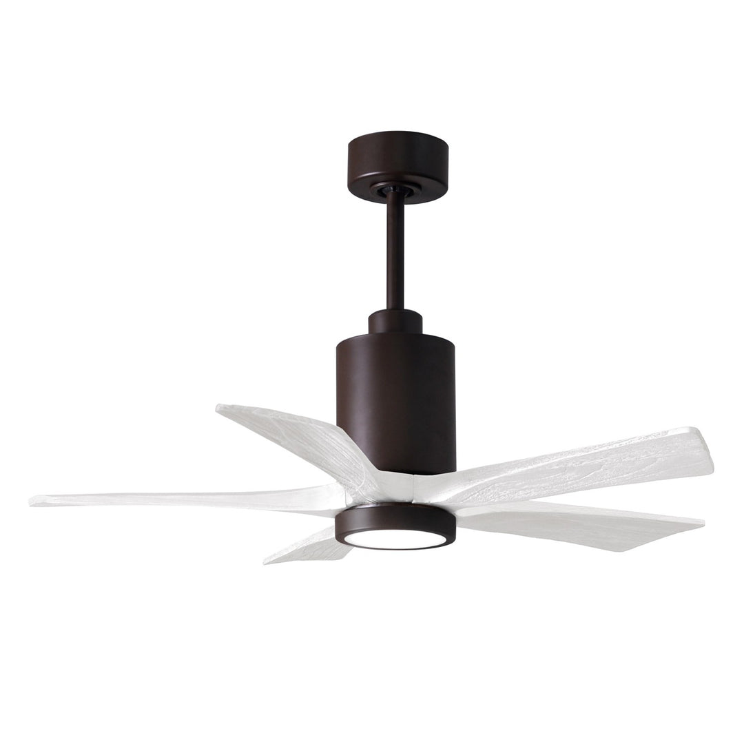 42in Ceiling Fan In Textured Bronze And Matte White Blades by Matthews Fan Company