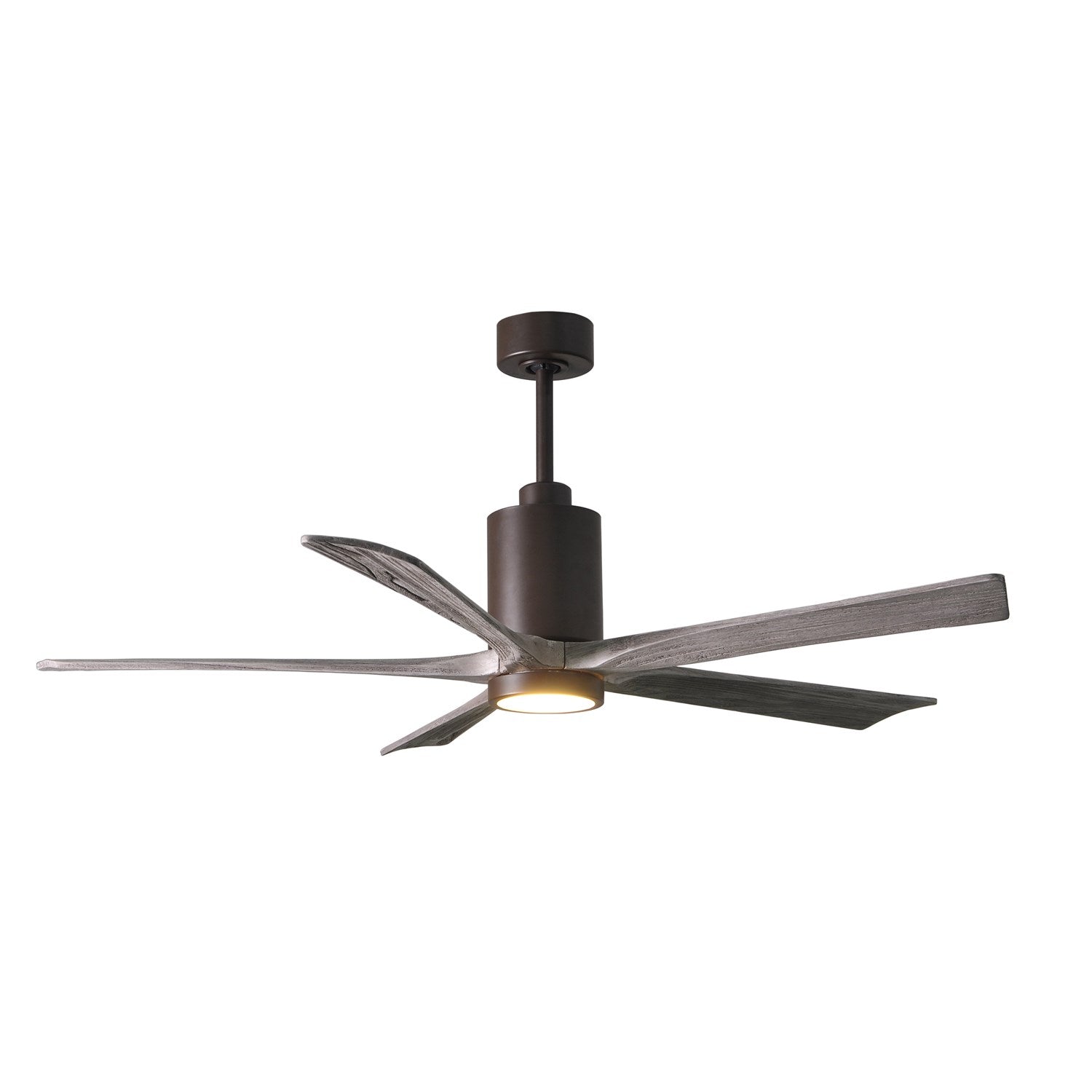 Three Bladed Paddle Fan Intextured Bronze.  Led Light Kit. by Matthews Fan Company