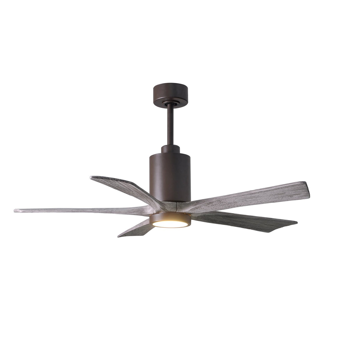 Three Bladed Paddle Fan Intextured Bronze.  Led Light Kit. by Matthews Fan Company