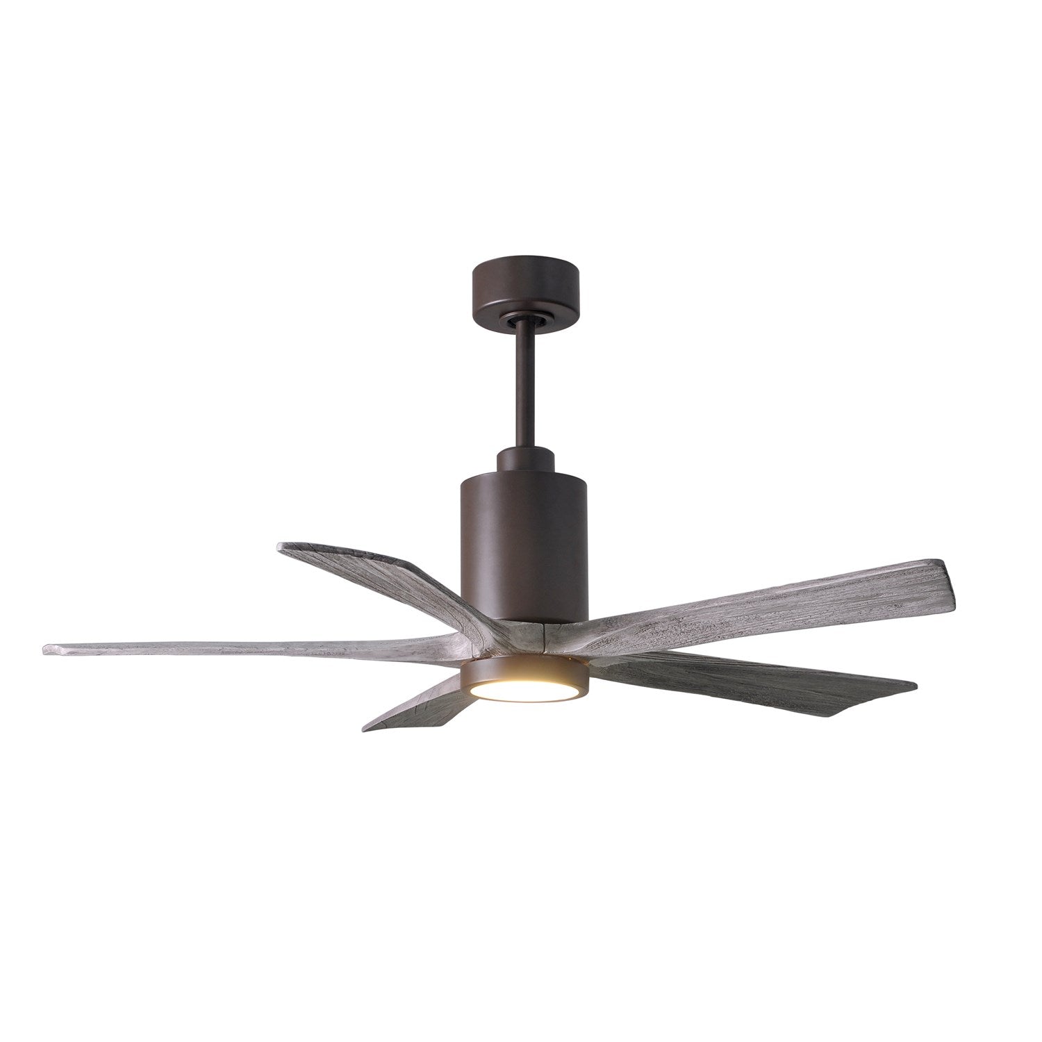 Three Bladed Paddle Fan Intextured Bronze.  Led Light Kit. by Matthews Fan Company