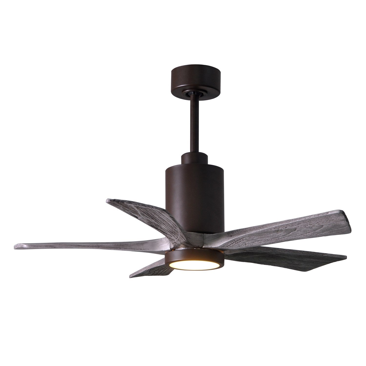 Three Bladed Paddle Fan Intextured Bronze.  Led Light Kit. by Matthews Fan Company