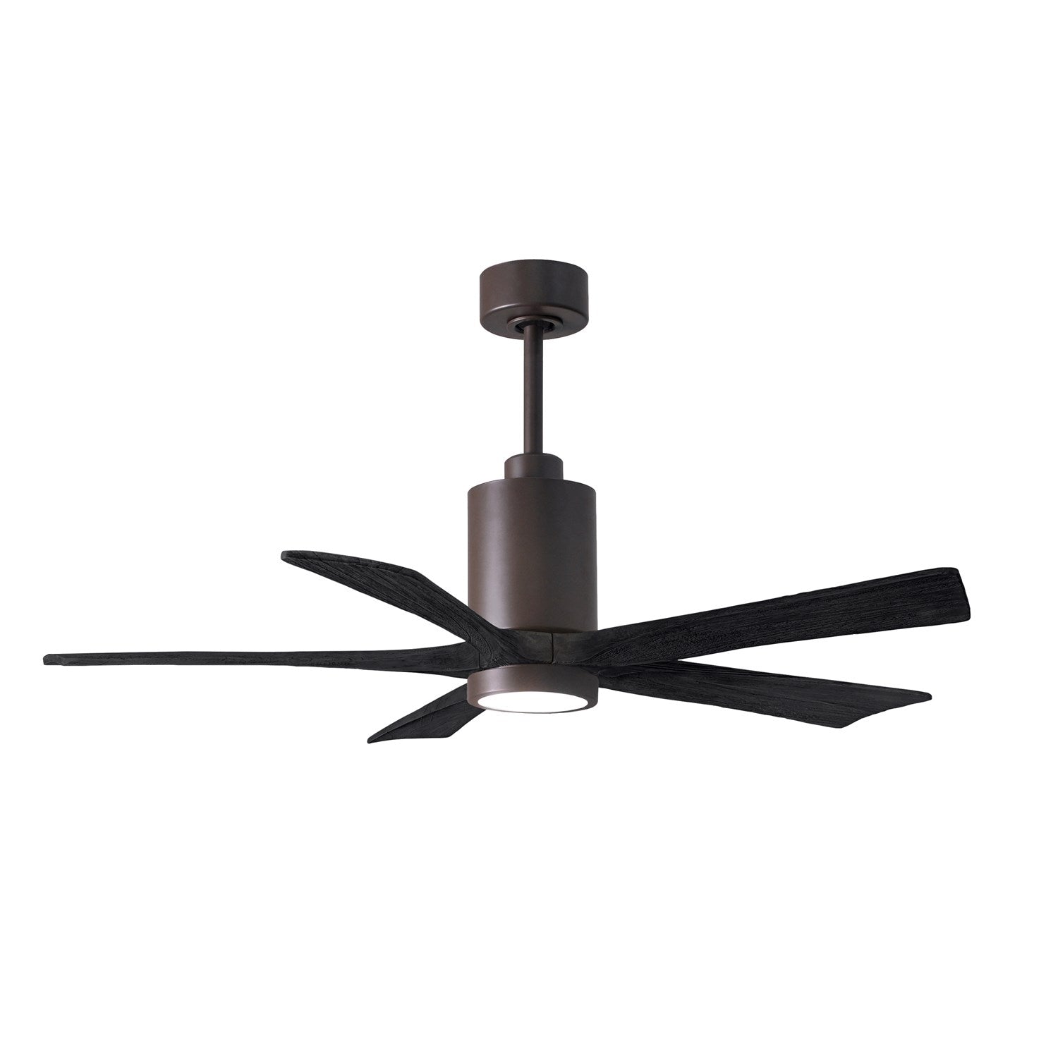 52in Ceiling Fan In Textured Bronze And Matte Black Blades by Matthews Fan Company
