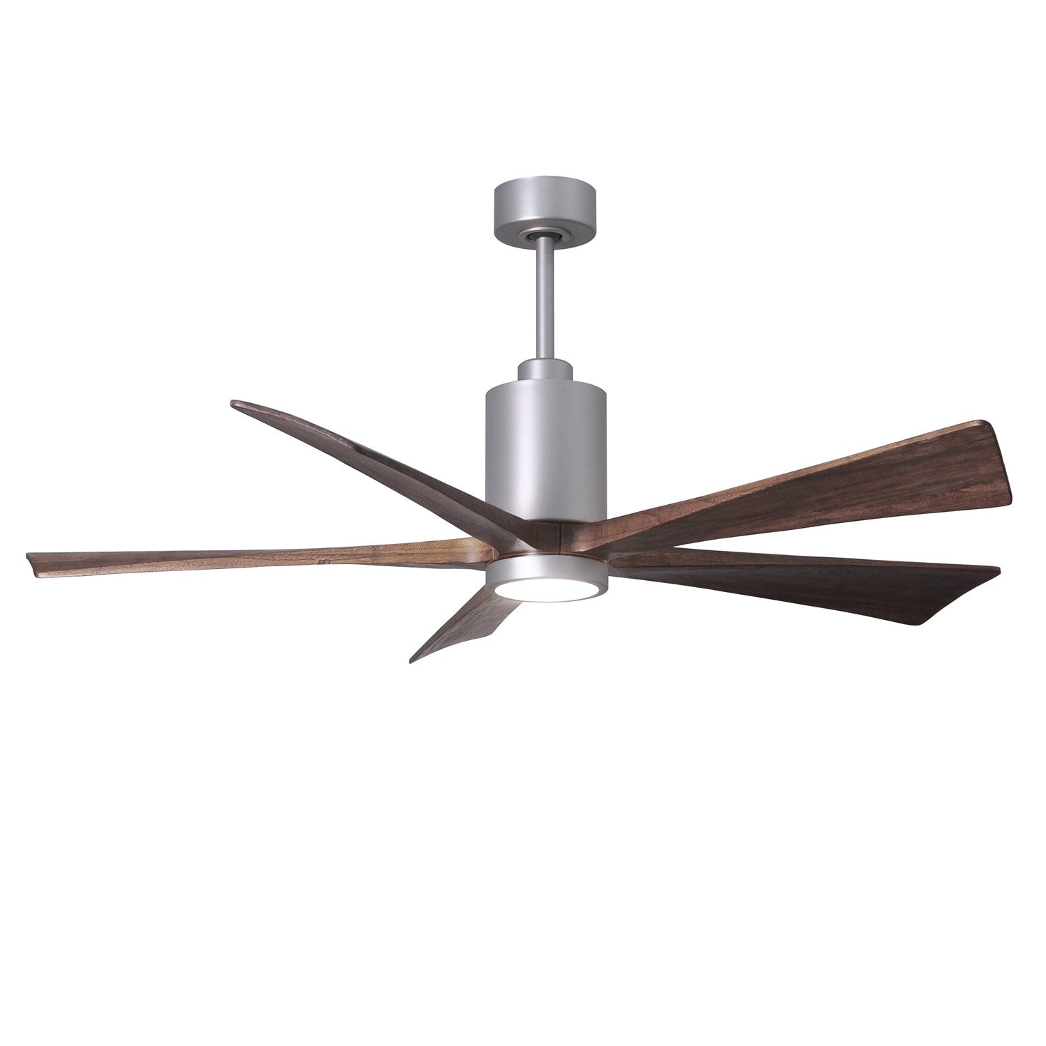 Three Bladed Paddle Fan In Brushed Nickel.  Led Light Kit. by Matthews Fan Company