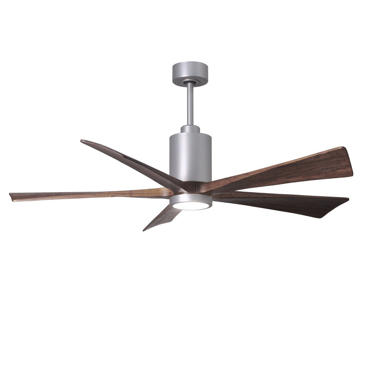 Three Bladed Paddle Fan In Brushed Nickel.  Led Light Kit. by Matthews Fan Company