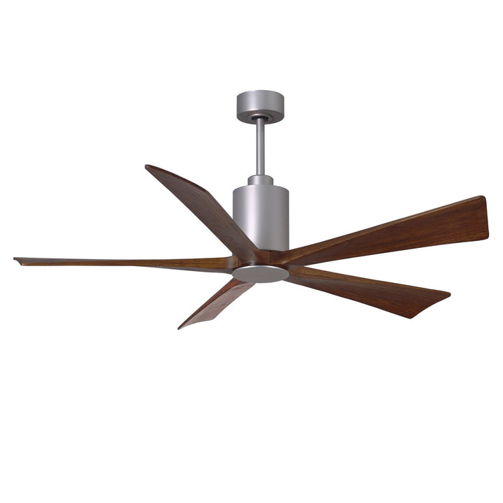 Three Bladed Paddle Fan In Brushed Nickel.  Led Light Kit.