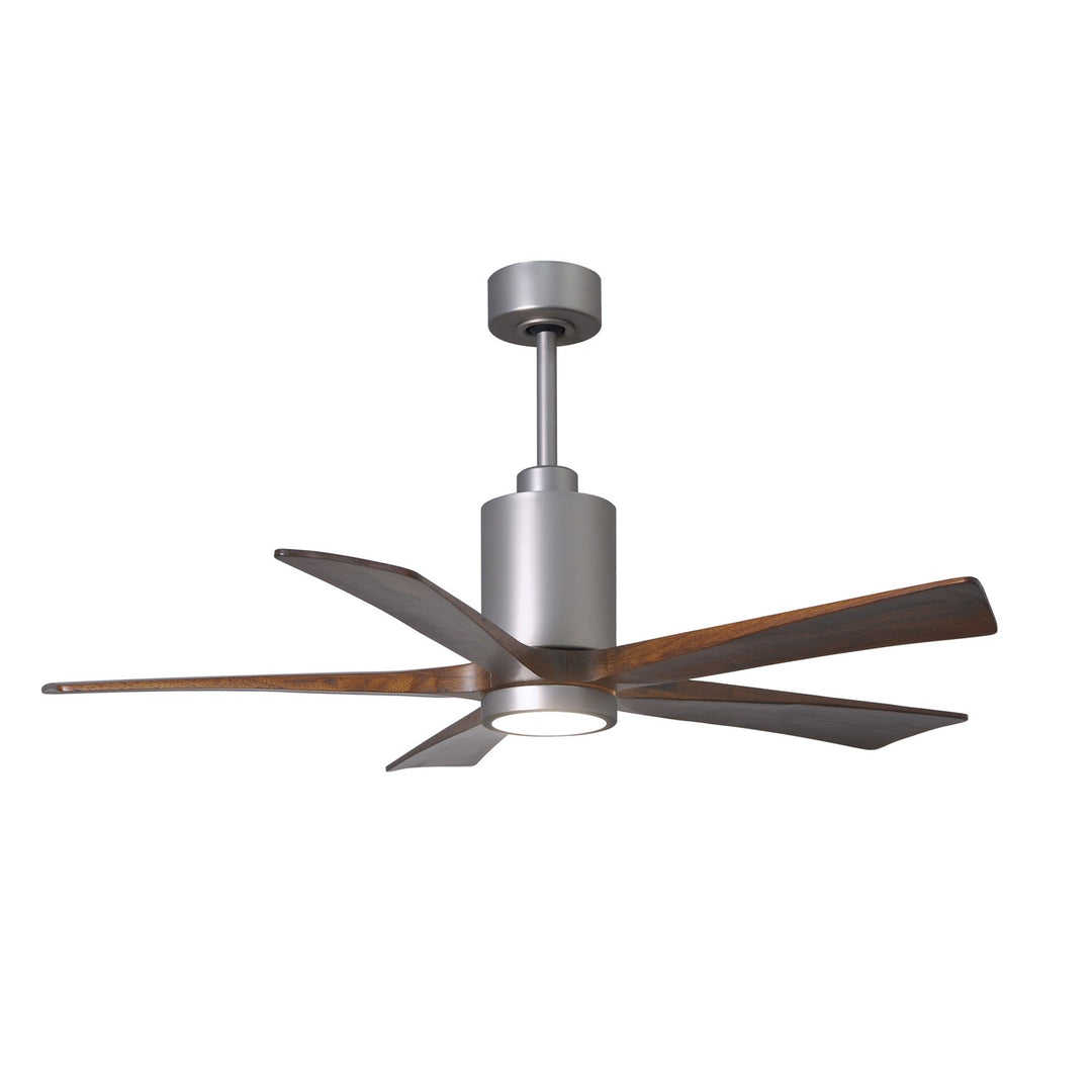 Three Bladed Paddle Fan In Brushed Nickel.  Led Light Kit. by Matthews Fan Company