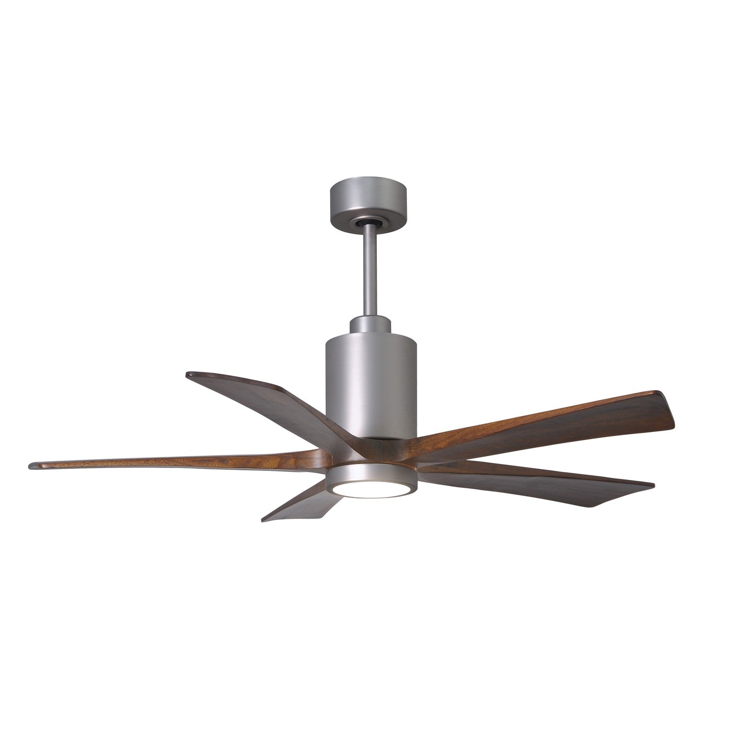 Three Bladed Paddle Fan In Brushed Nickel.  Led Light Kit. by Matthews Fan Company