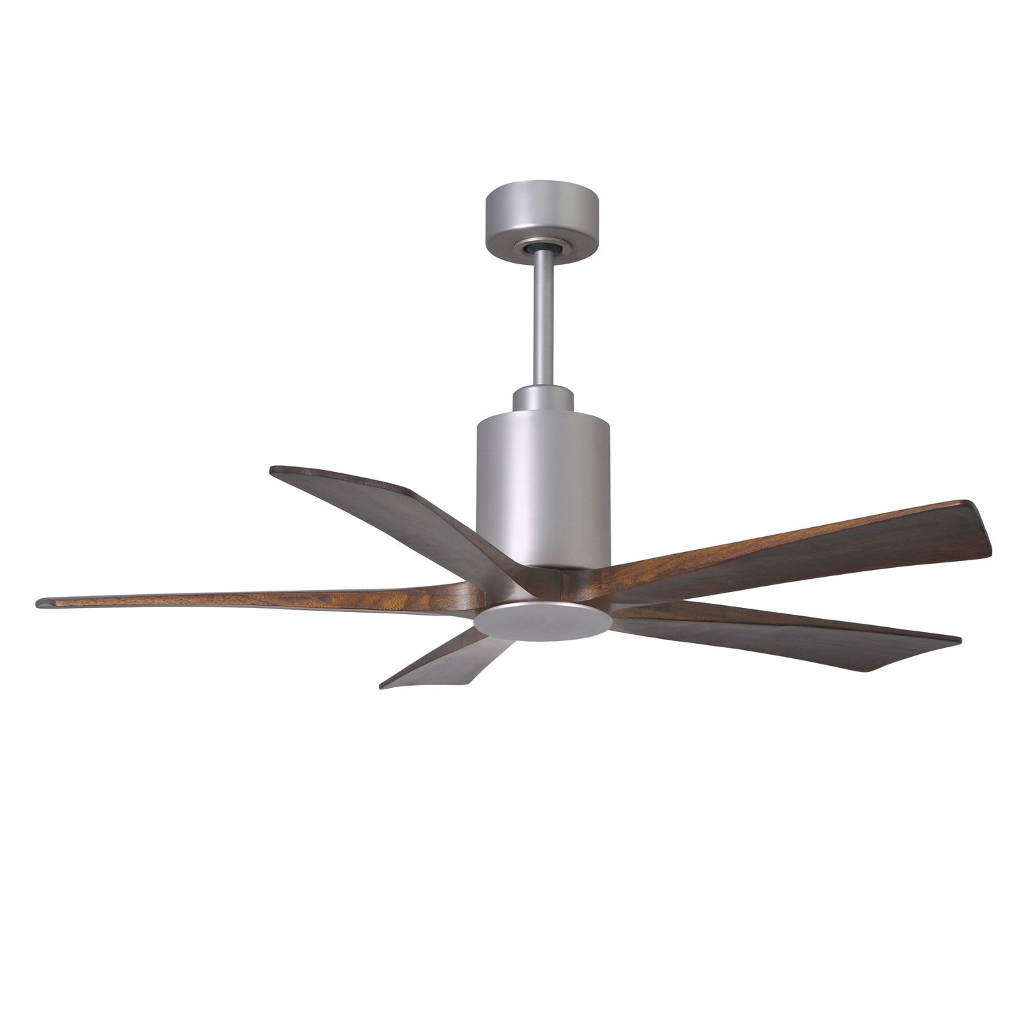 Three Bladed Paddle Fan In Brushed Nickel.  Led Light Kit.