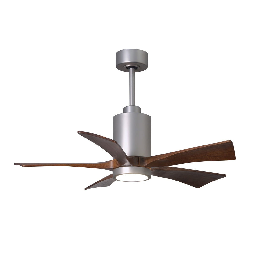 Three Bladed Paddle Fan In Brushed Nickel.  Led Light Kit. by Matthews Fan Company