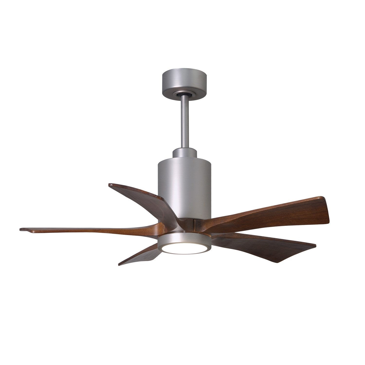 Three Bladed Paddle Fan In Brushed Nickel.  Led Light Kit. by Matthews Fan Company
