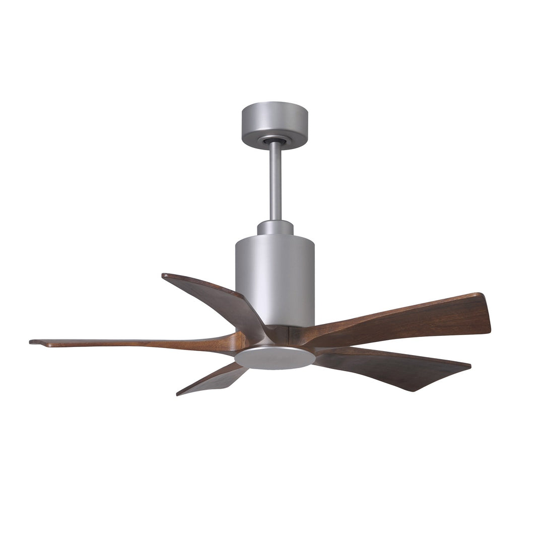 Three Bladed Paddle Fan In Brushed Nickel.  Led Light Kit.