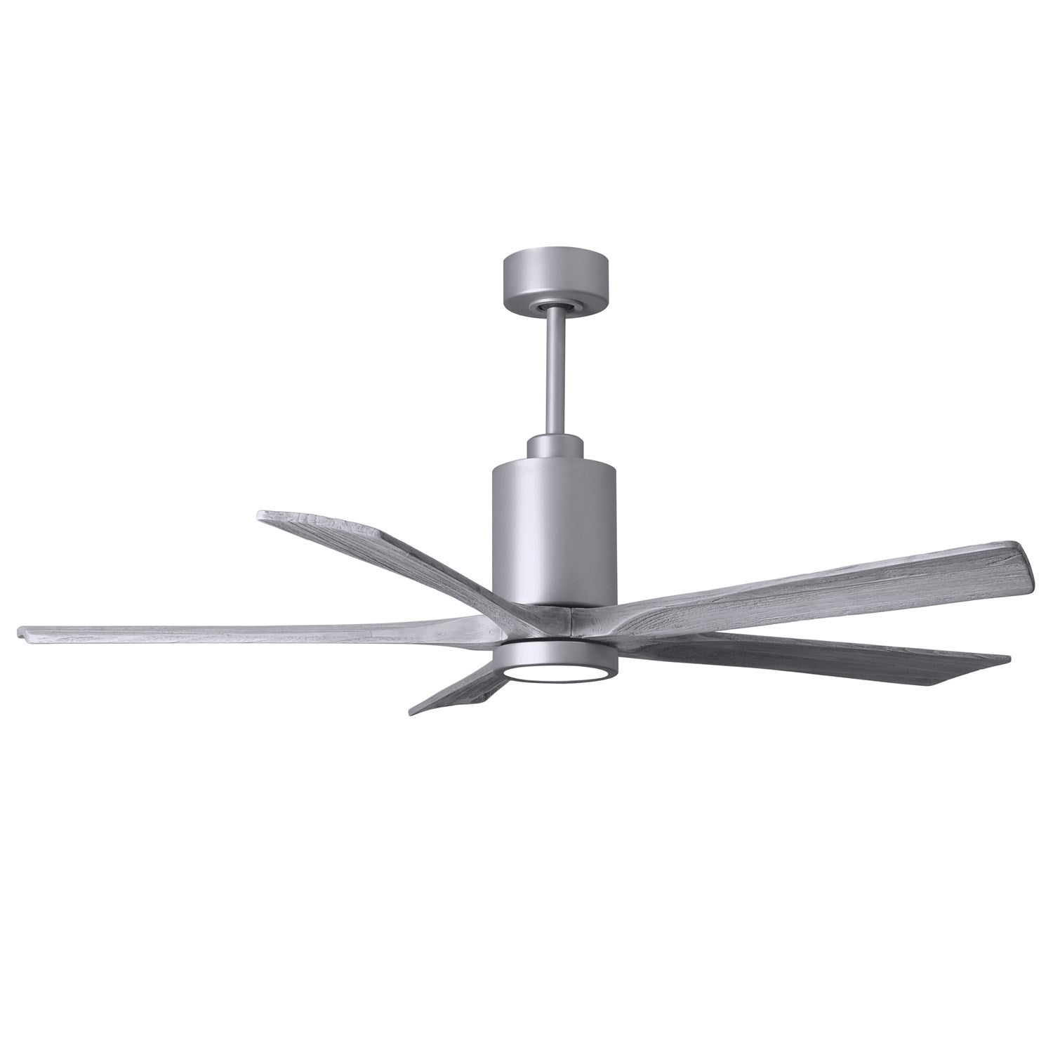 Three Bladed Paddle Fan In Brushed Nickel.  Led Light Kit. by Matthews Fan Company