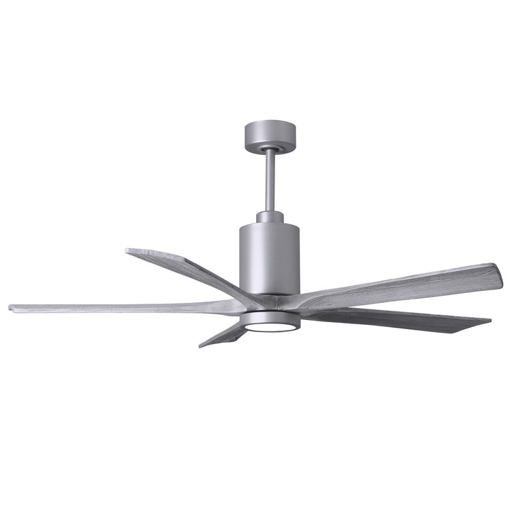 Three Bladed Paddle Fan In Brushed Nickel.  Led Light Kit. by Matthews Fan Company