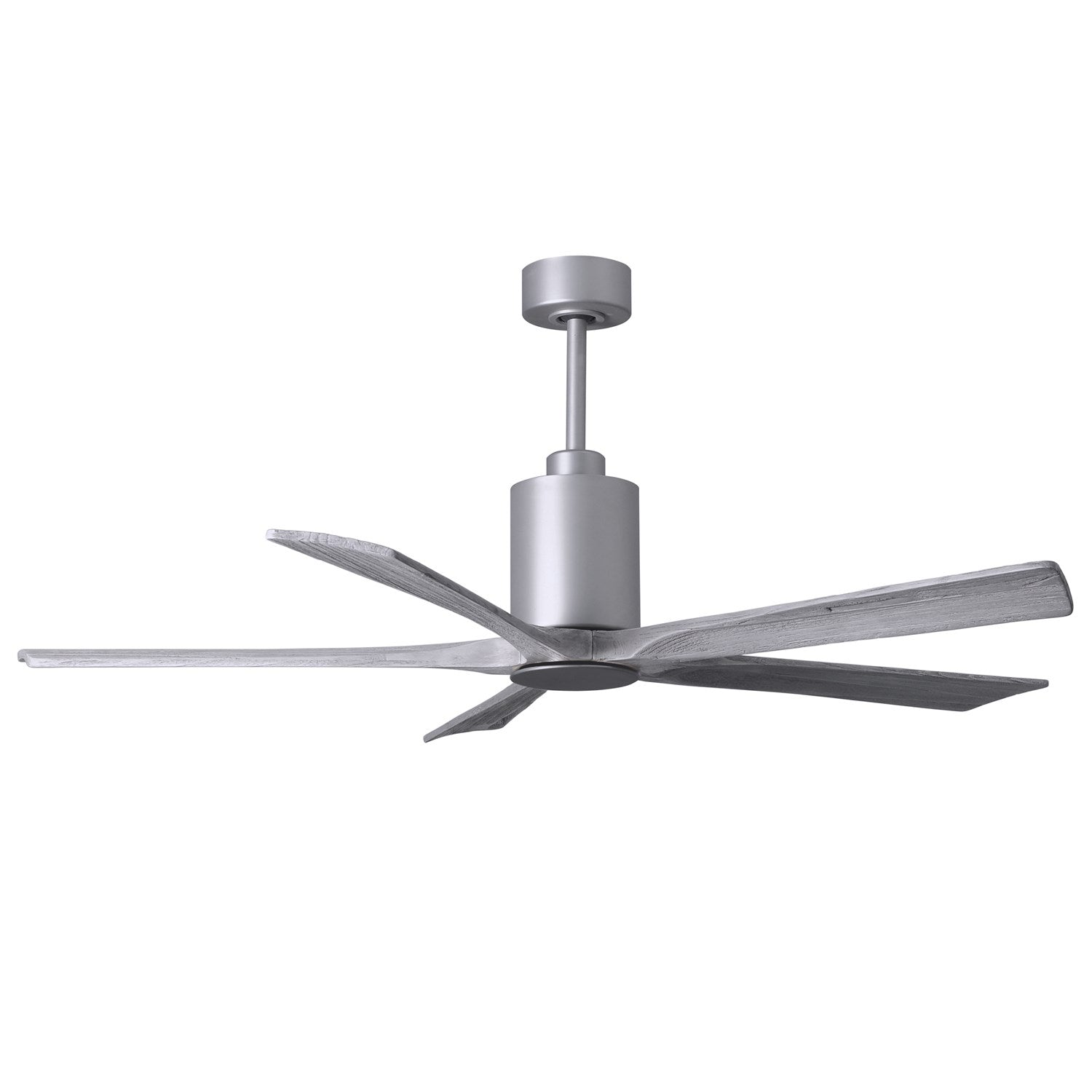 Three Bladed Paddle Fan In Brushed Nickel.  Led Light Kit.