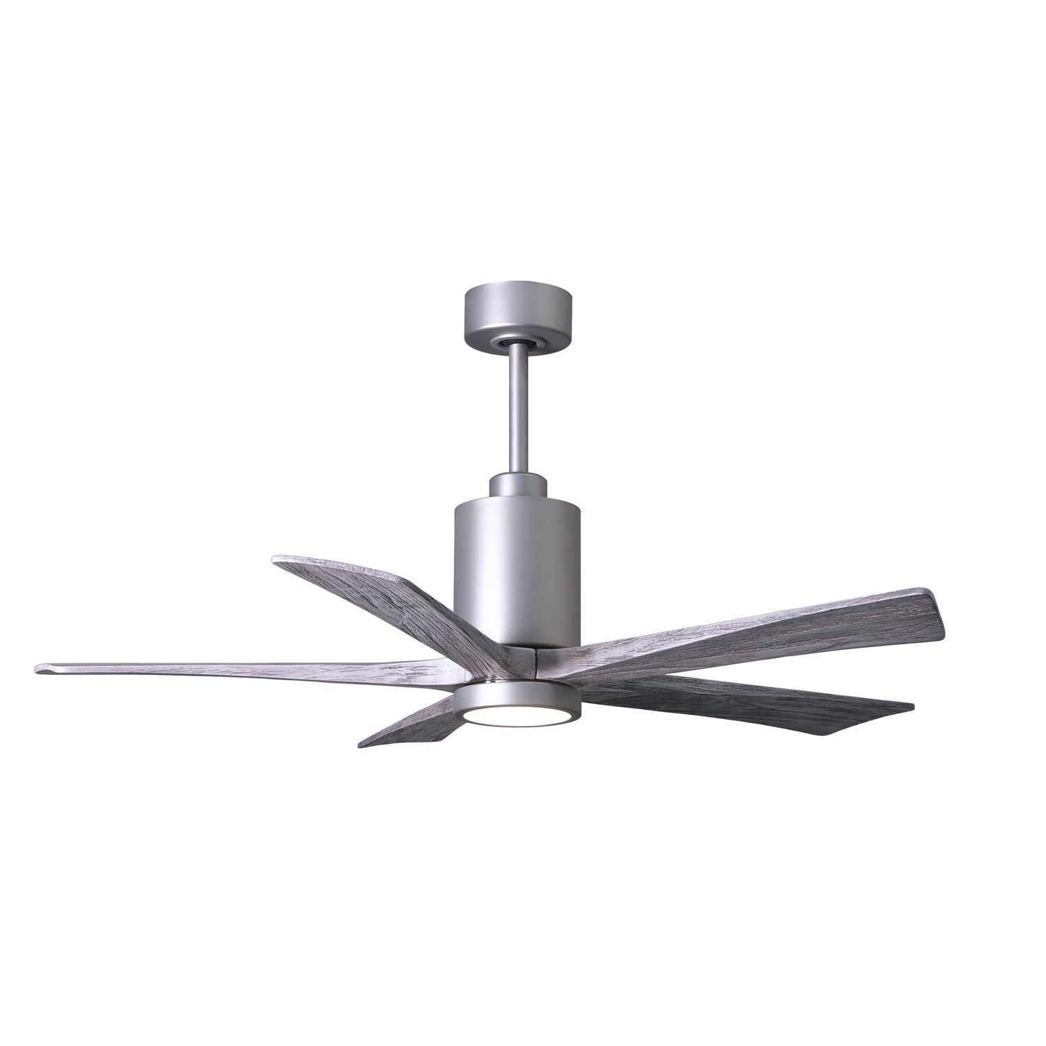 Three Bladed Paddle Fan In Brushed Nickel.  Led Light Kit. by Matthews Fan Company