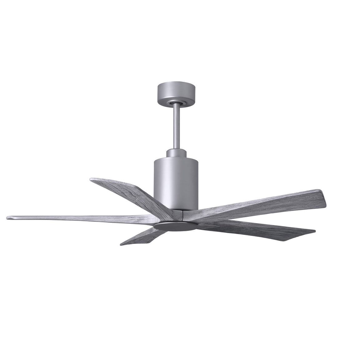 Three Bladed Paddle Fan In Brushed Nickel.  Led Light Kit.