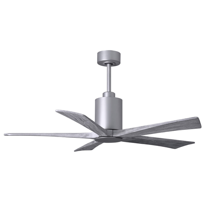 Three Bladed Paddle Fan In Brushed Nickel.  Led Light Kit.