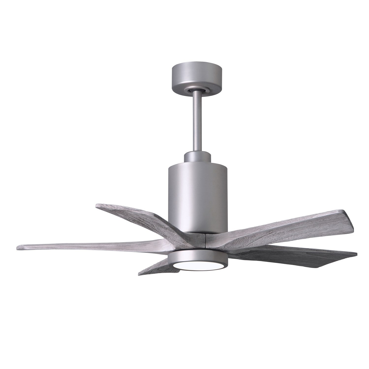Three Bladed Paddle Fan In Brushed Nickel.  Led Light Kit. by Matthews Fan Company