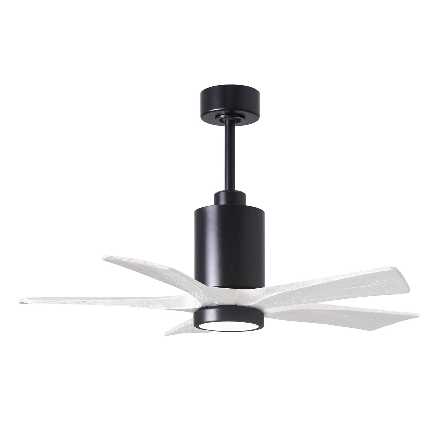 42in Ceiling Fan In Matte Black And Matte White Blades by Matthews Fan Company