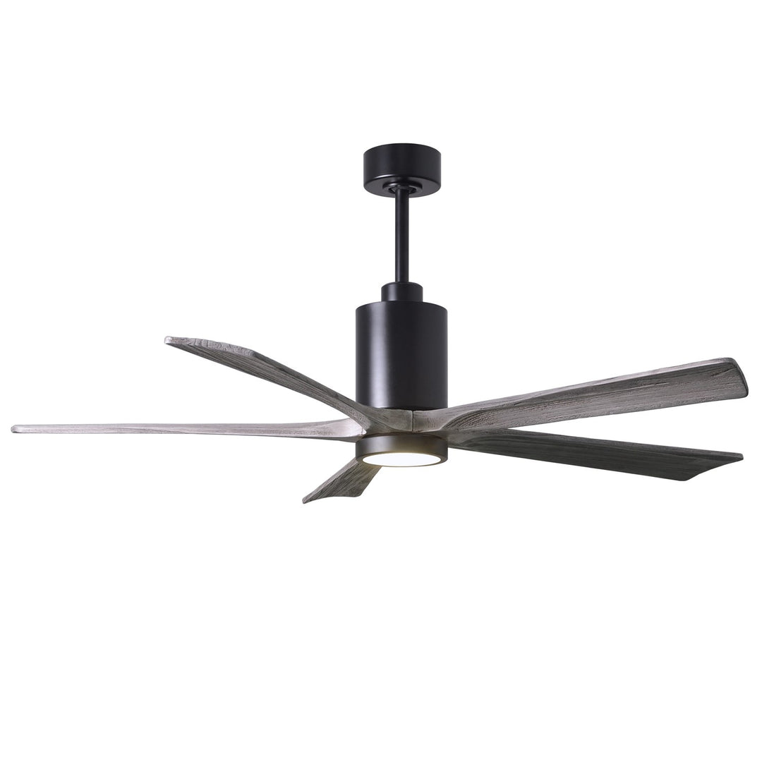 Three Bladed Paddle Fan Intextured Bronze.  Led Light Kit. by Matthews Fan Company