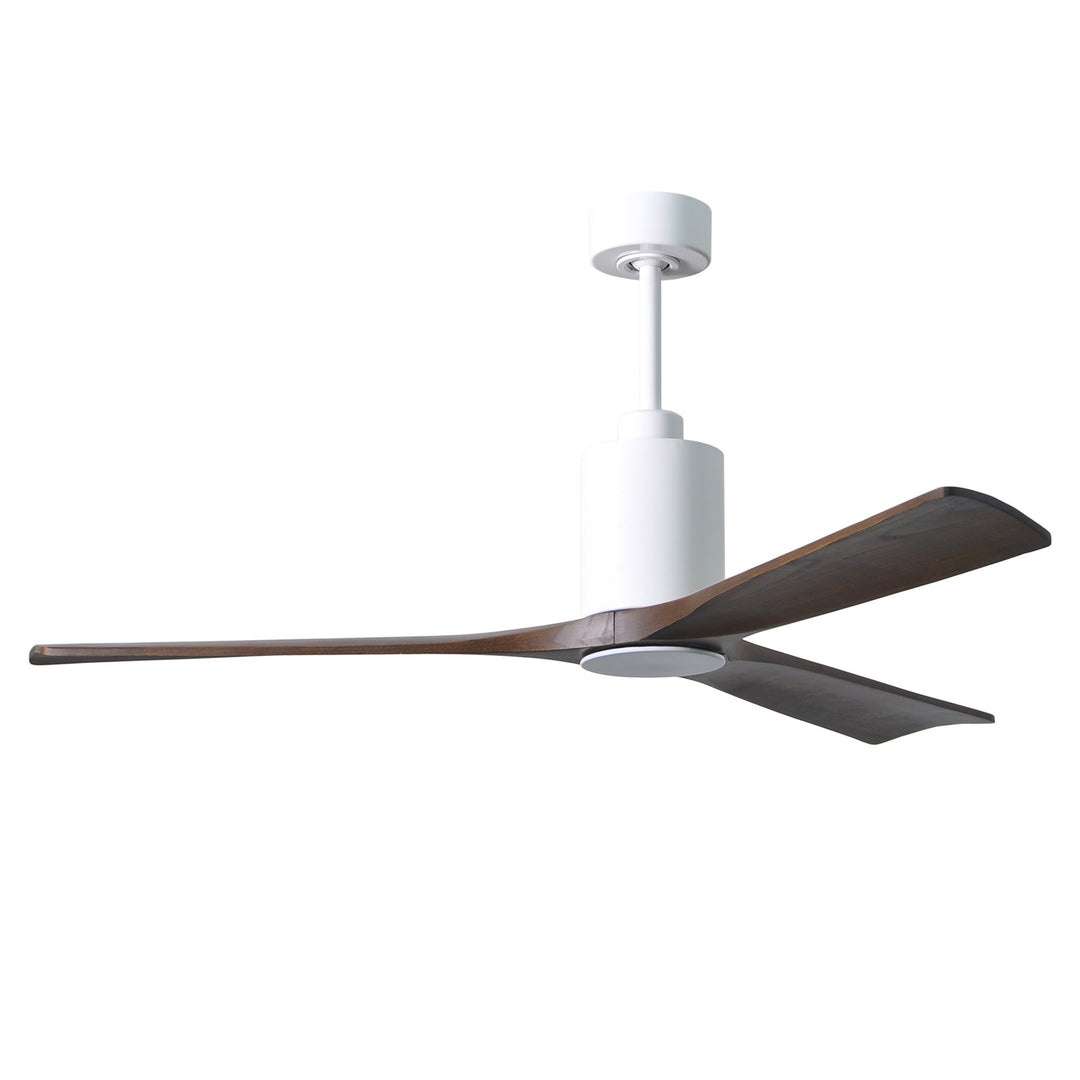 Three Bladed Paddle Fan In Gloss White.  Led Light Kit.
