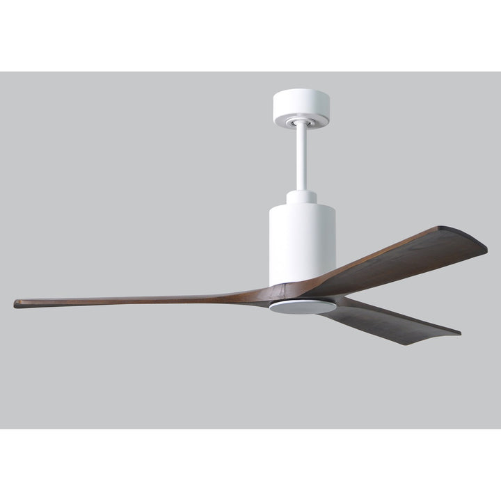 Three Bladed Paddle Fan In Gloss White.  Led Light Kit.