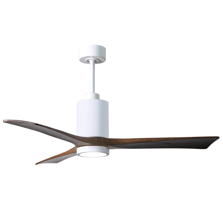 Three Bladed Paddle Fan In Gloss White.  Led Light Kit. by Matthews Fan Company