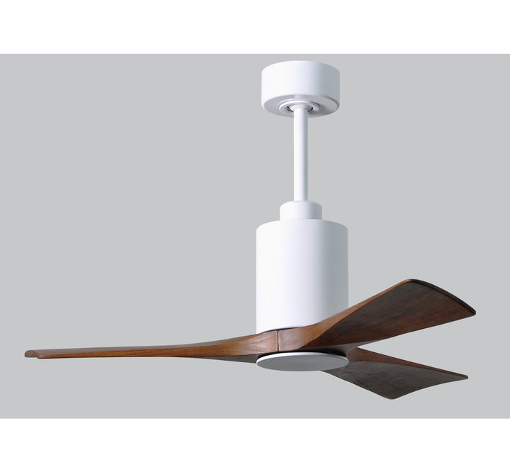 Three Bladed Paddle Fan In Gloss White.  Led Light Kit.