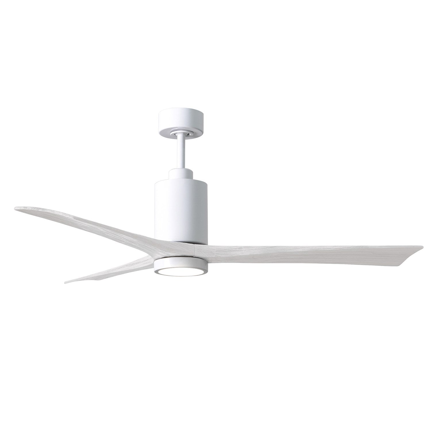 60in Ceiling Fan In White And Matte White Blades by Matthews Fan Company