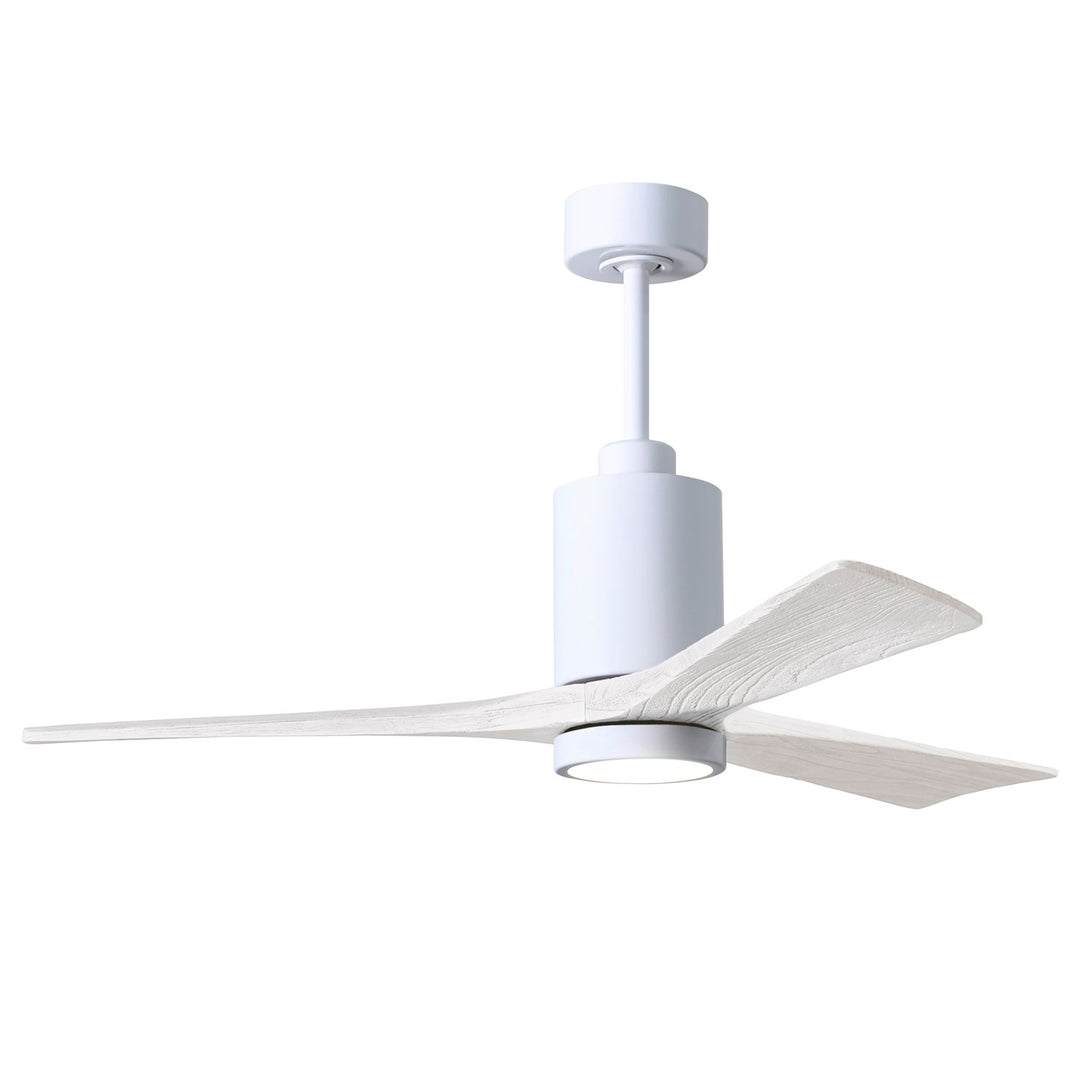 52in Ceiling Fan In White And Matte White Blades by Matthews Fan Company
