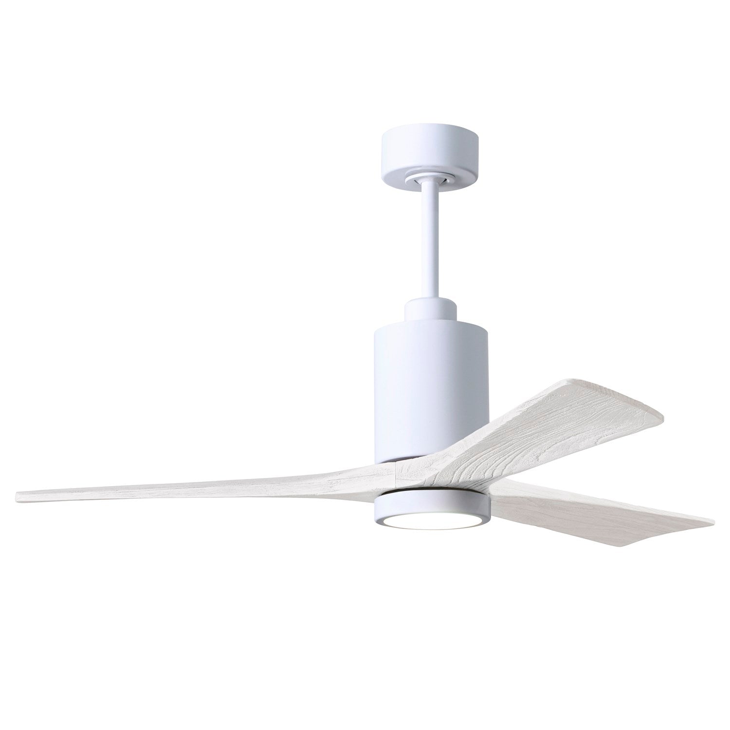 52in Ceiling Fan In White And Matte White Blades by Matthews Fan Company