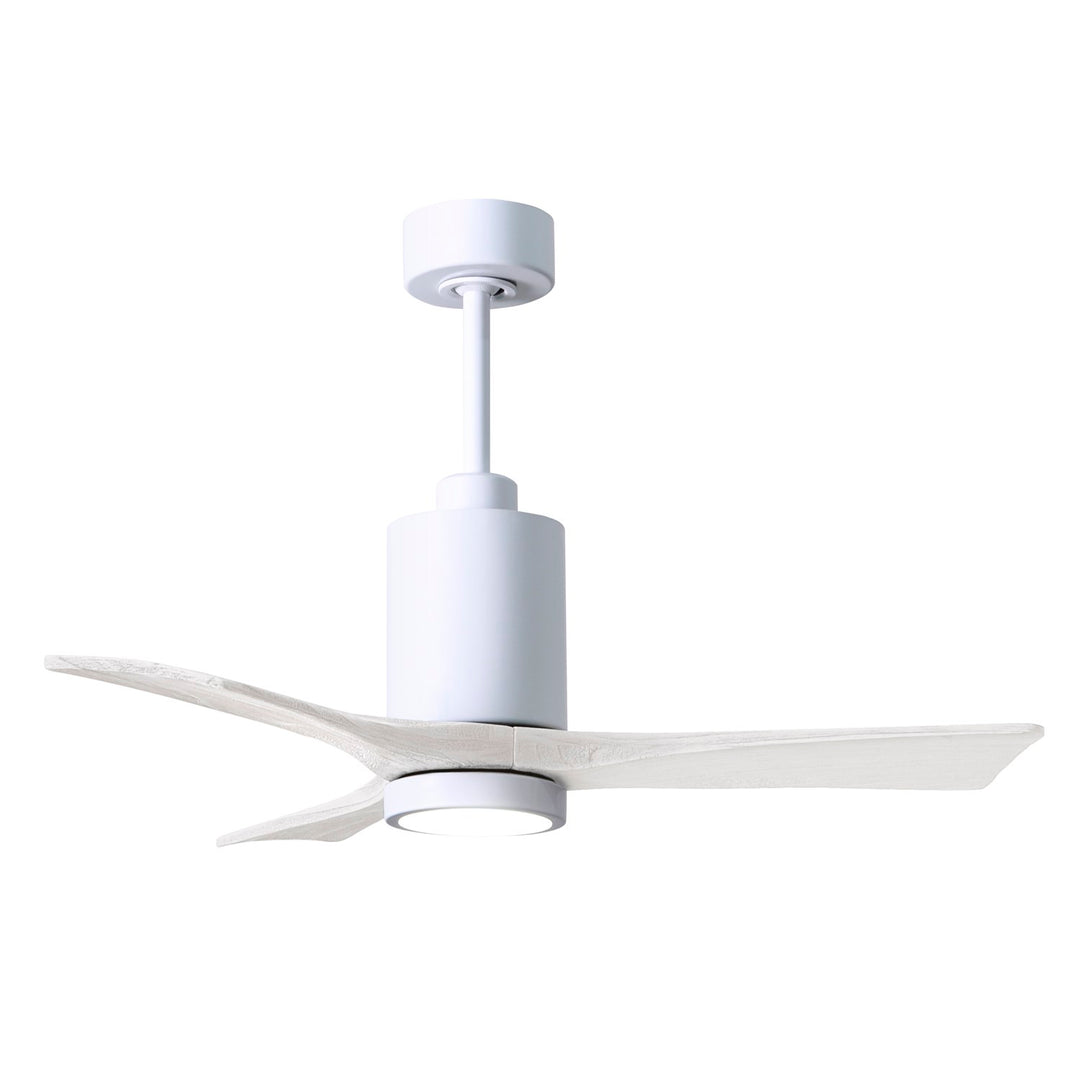 42in Ceiling Fan In White And Matte White Blades by Matthews Fan Company