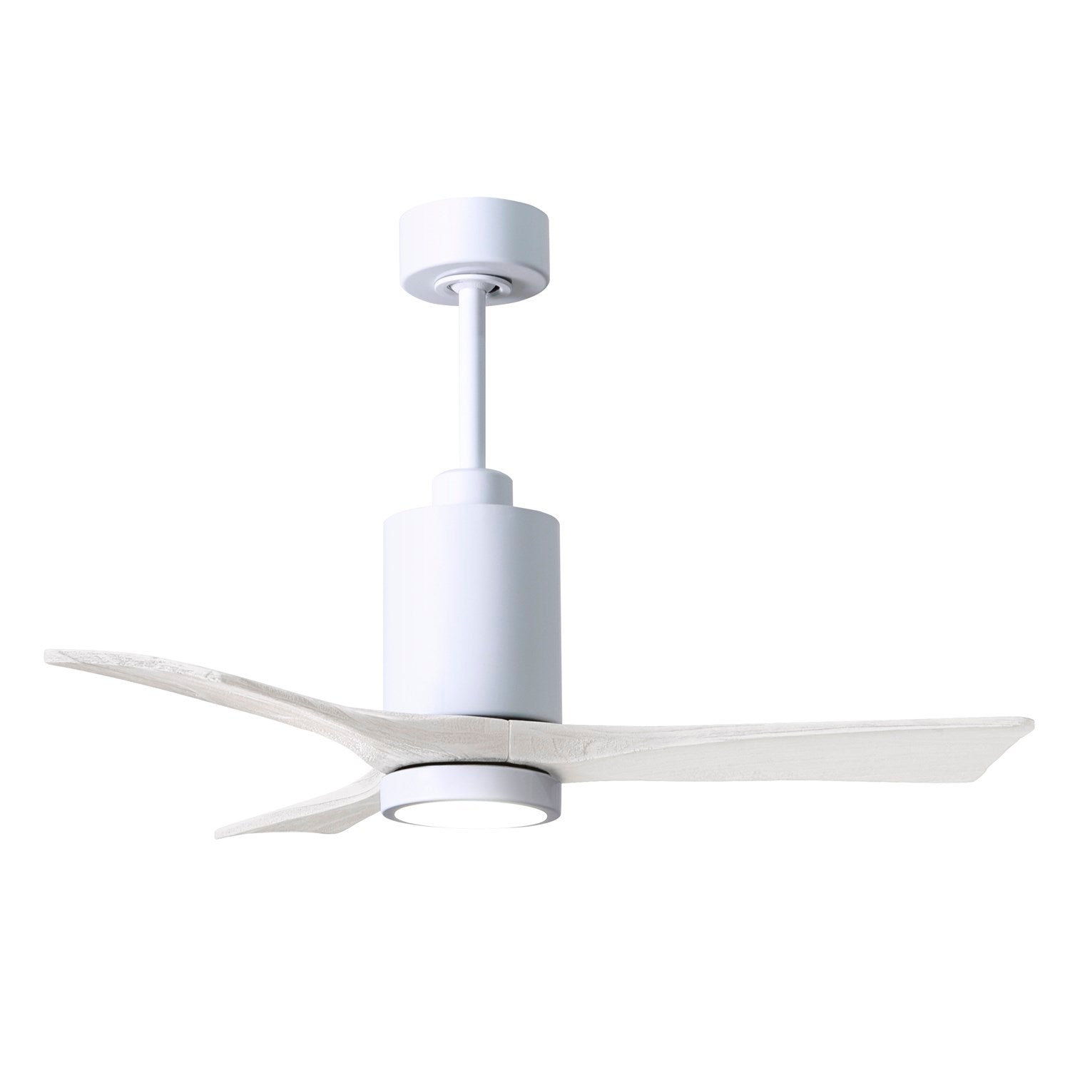 42in Ceiling Fan In White And Matte White Blades by Matthews Fan Company