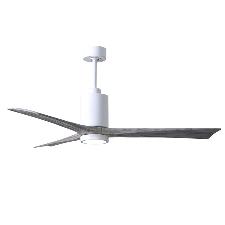 Three Bladed Paddle Fan In Gloss White.  Led Light Kit. by Matthews Fan Company