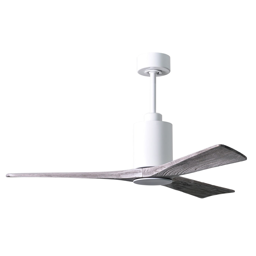 Three Bladed Paddle Fan In Gloss White.  Led Light Kit.