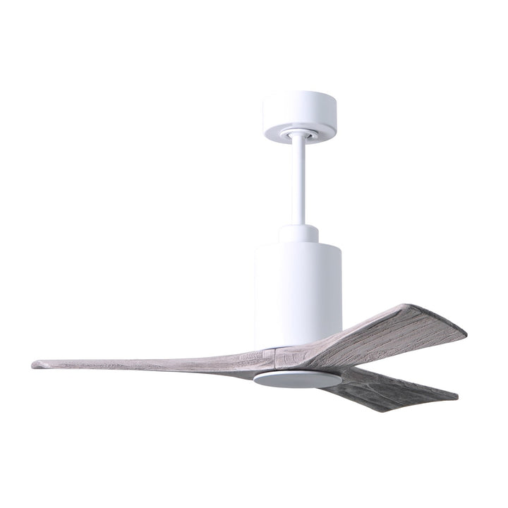 Three Bladed Paddle Fan In Gloss White.  Led Light Kit.