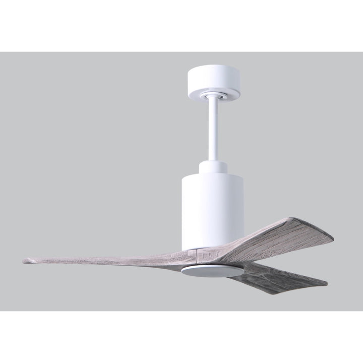 Three Bladed Paddle Fan In Gloss White.  Led Light Kit.