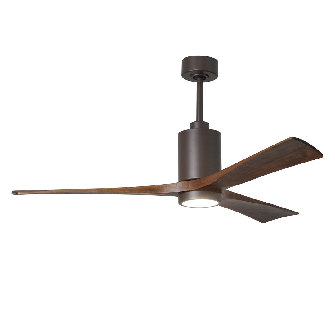 Three Bladed Paddle Fan In Textured Bronze.  Led Light Kit. by Matthews Fan Company