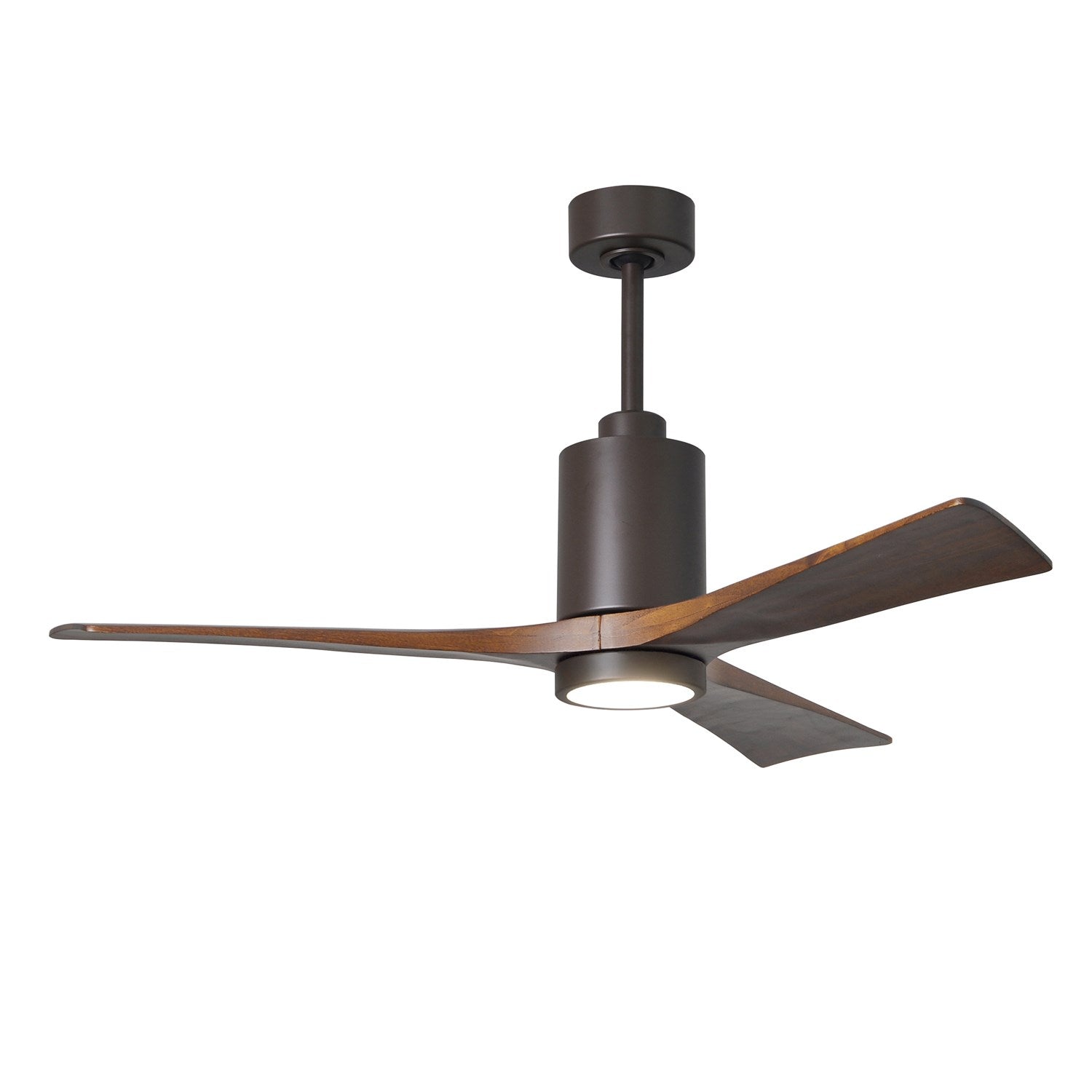 Three Bladed Paddle Fan In Textured Bronze.  Led Light Kit. by Matthews Fan Company