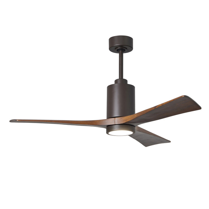Three Bladed Paddle Fan In Textured Bronze.  Led Light Kit. by Matthews Fan Company